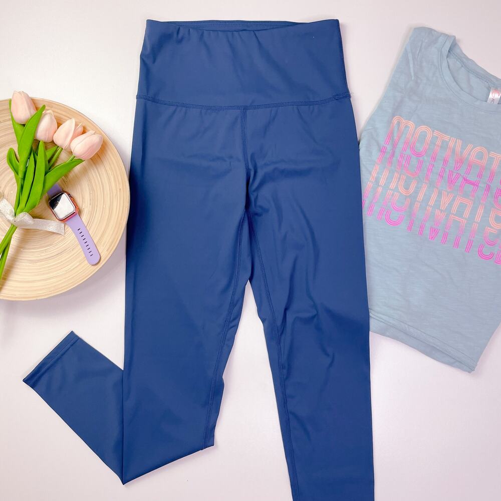 YITONG Slate Blue High Rise Exercise Workout Legging Pants size Small NWT - Picture 6 of 6